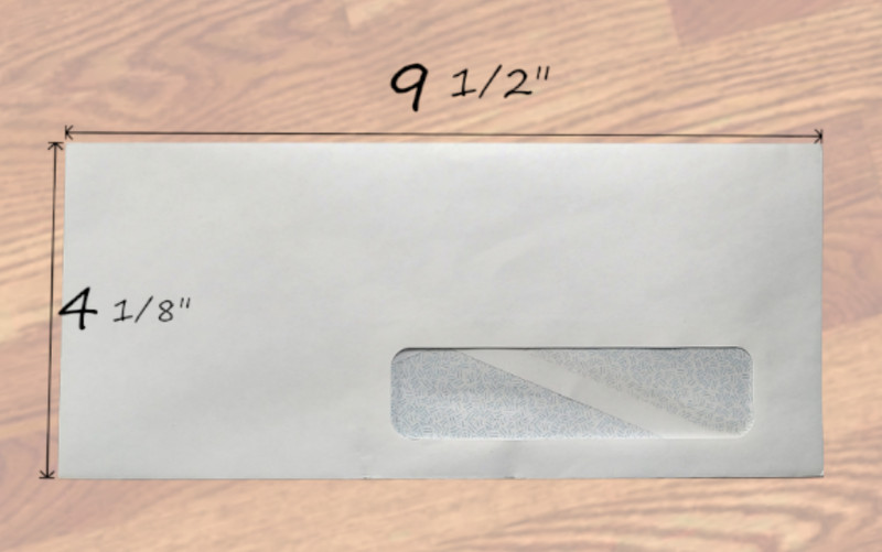 8ct Pack of ✉ Premium Security Envelopes with Window [4 1/8" x 9 1/2"] gallery
