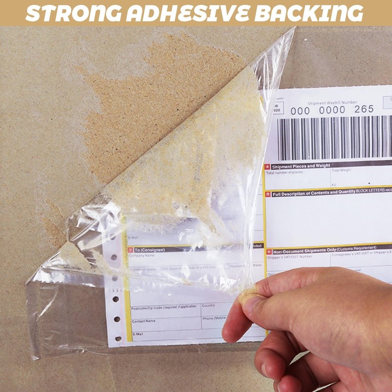 300 PCS Clear Shipping Label Sleeves 7x10 Inch SelfAdhesive Packing Envelopes gallery