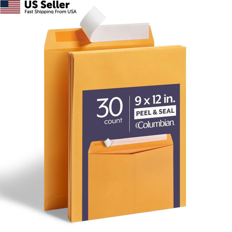 Columbian 9 x 12 Catalog Envelopes, 30 Pack, Document Envelopes Large, White