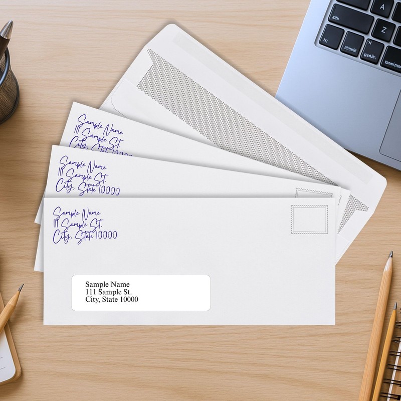 #10 Left Window Self Seal Envelopes - 80/Pack - 4 1/8 x 9 1/2 Inch Business Enve gallery