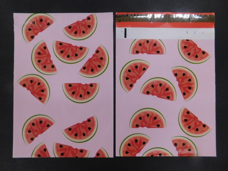 100 10x13 Watermelon Designer Fruit Mailers Poly Shipping Envelopes Bags gallery