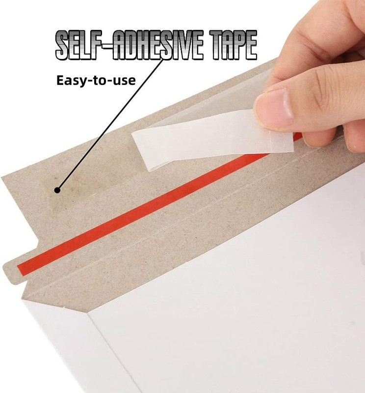 100PCS Stay Flat Mailers, 6x10 Inch Rigid Mailers Cardboard Envelopes, Self-Seal gallery