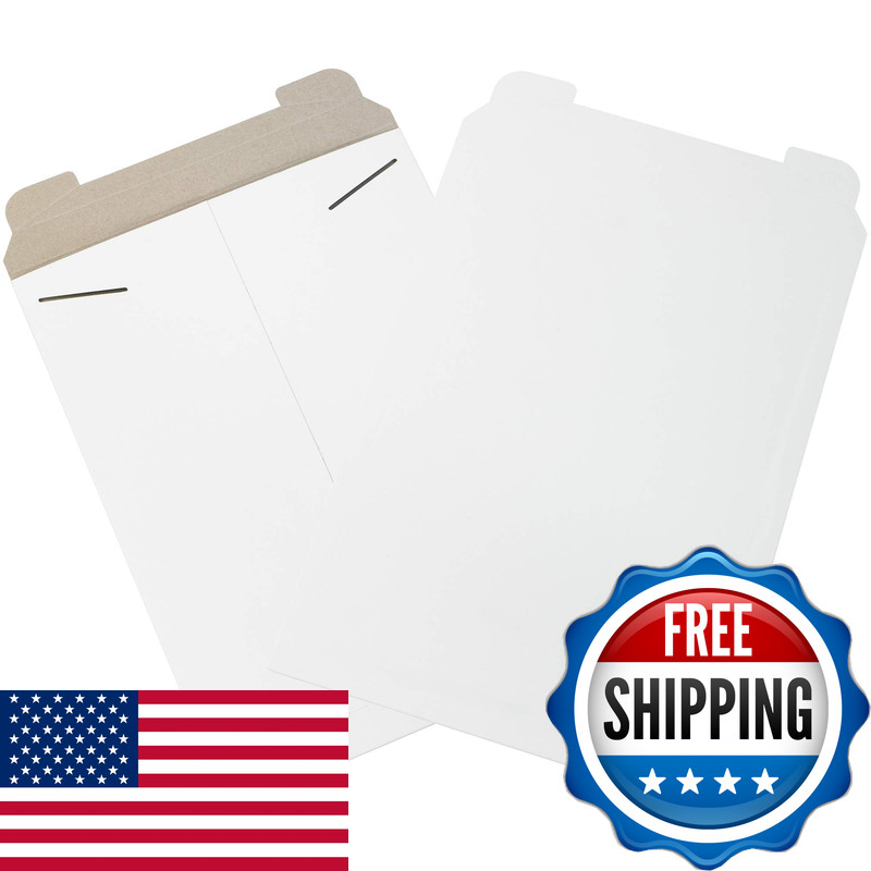 Aviditi 13 X 18 Stayflats Rigid Flat Mailers White For Keeping Documents Photos