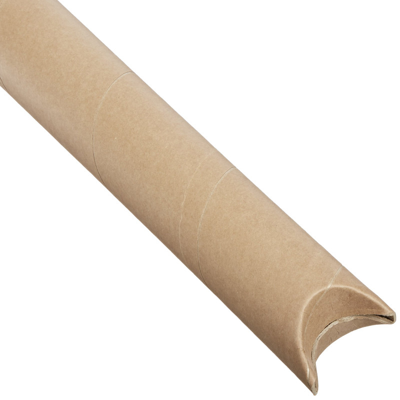 Aviditi Snap Seal Kraft Mailing Tubes 3 X 18 Inches Pack Of 24 For Storing
