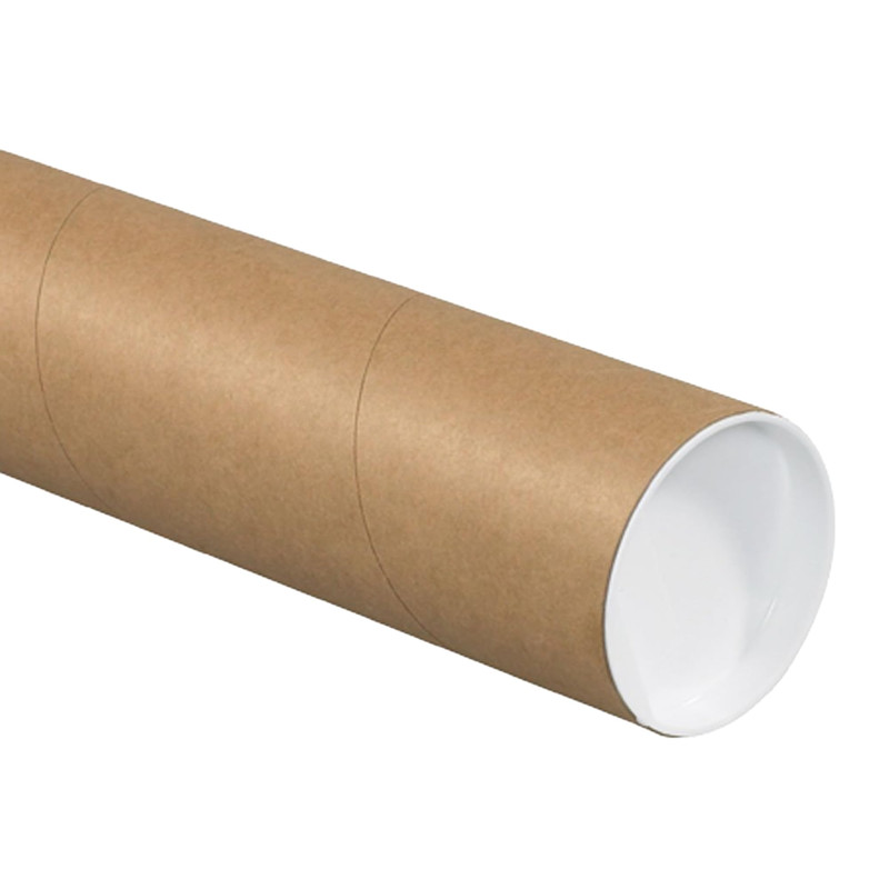 Box Usa Usa Cardboard Tubes Caps 24L X 4W X 4H Pack Of 12 Poster Tube For