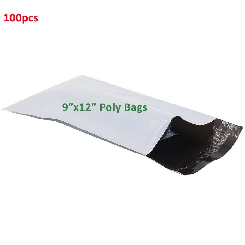 100 Poly Mailers 9×12 inch Plastic Shipping Envelopes Self Sealing Mailing Bags