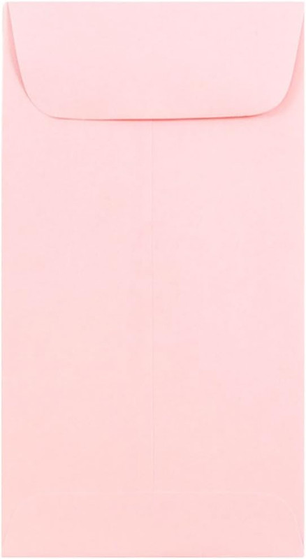 #7 Coin Business Premium Envelopes - 3 1/2 X 6 1/2 - Baby Pink Pastel - 50/Pack gallery
