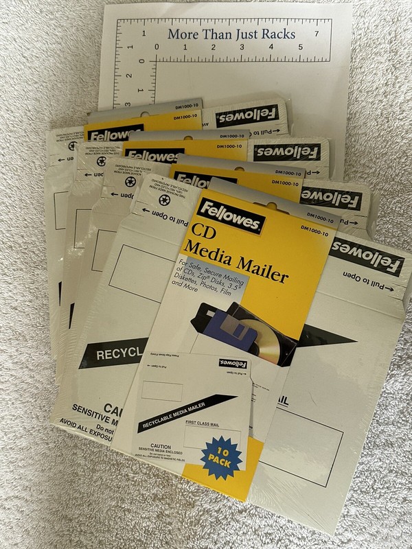 Media Mailers CD DVD Photo Rigid Cardboard Self Seal Envelope – Quantity 40