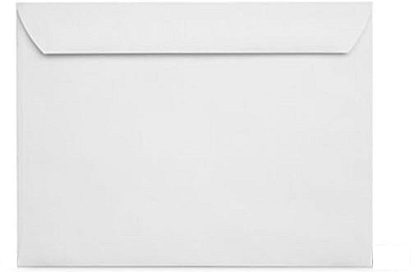 100 – 9 x 12 Inch Booklet Envelopes, White Heavyweight 28lb Paper, Open Side …