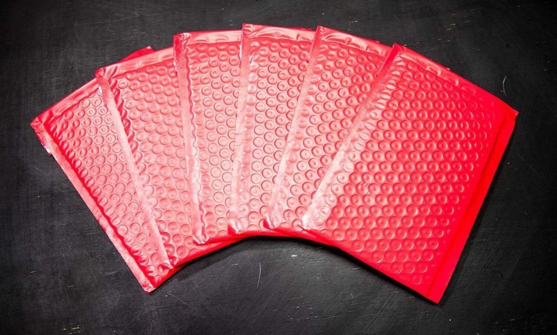 #5 10.5x16 RED POLY BUBBLE MAILERS SHIPPING PADDED BAGS MAILING ENVELOPE 10.5x15 gallery