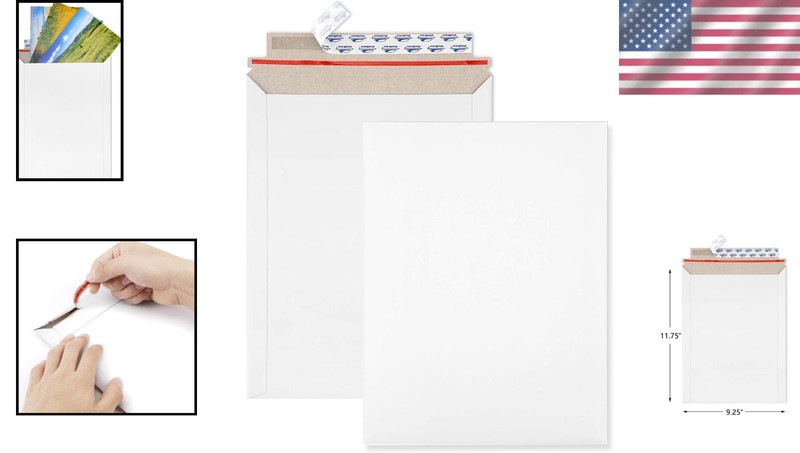 Convenient 25 Pack of 9x11.5 Self-Seal Photo Mailers - Perfect for All Occasions gallery