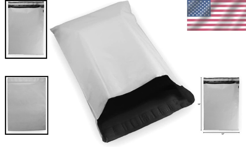 10 Count 12x16 Water-Resistant Self-Sealing Poly Mailers - Ideal for Shipping gallery
