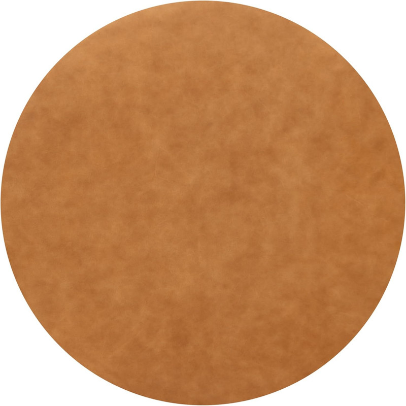 Herve Storage Ottoman – round Italian Full-Grain Leather Ottoman with Hidden Sto gallery