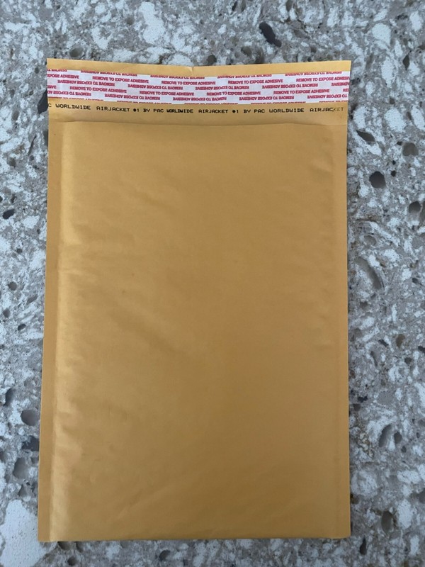 LOT OF 10 #1 7.25″ x 12″ KRAFT SELF SEAL BUBBLE LINED PADDED ENVELOPES