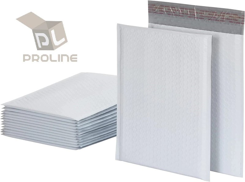 ProLine® 20 White #0 6×10 Poly Bubble Padded Self Seal Envelopes Mailers