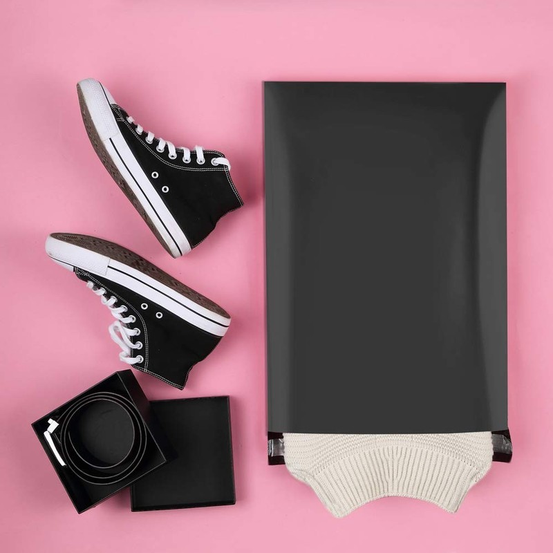 Poly Mailers 14.5x19 Inch Black 100 Pack Large Shipping Bags #7 Strong Thick ... gallery