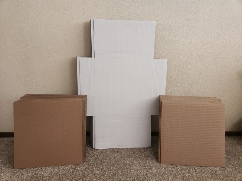 23 LP Record Album Mailers Book Box Variable Depth & 44 Mailer Insert Pads