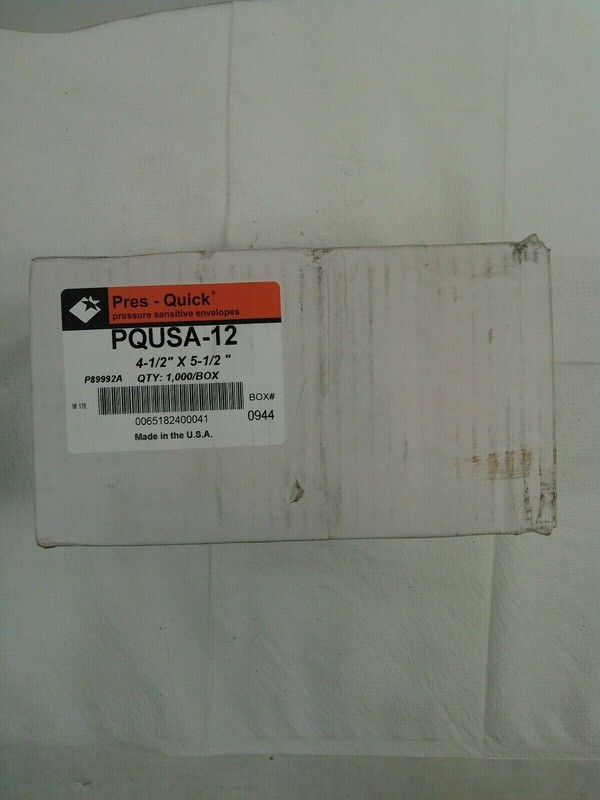 Pres-Quick PQUSA-12–4-1/2″ x 5-1/2″ Package Enclosed Envelopes 1000 Pack