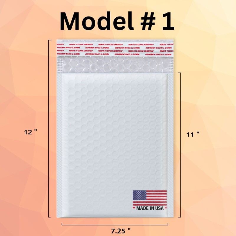 200 Pcs #1 7.25×11 Poly Bubble Mailers Padded Envelopes Shipping Mailing Bags