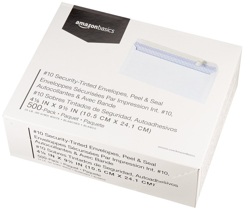 Amazon Basics #10 Security Tinted Self Seal Business Envelopes for Documents gallery