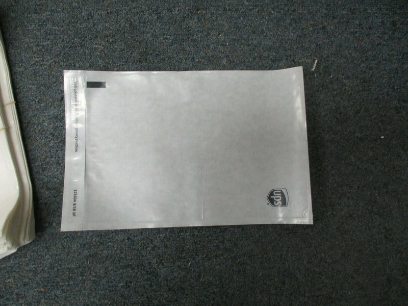 50 7×10 Clear Internet Address Pouches/Sleeves UPS/Fed Ex/USPS Free Shipping!