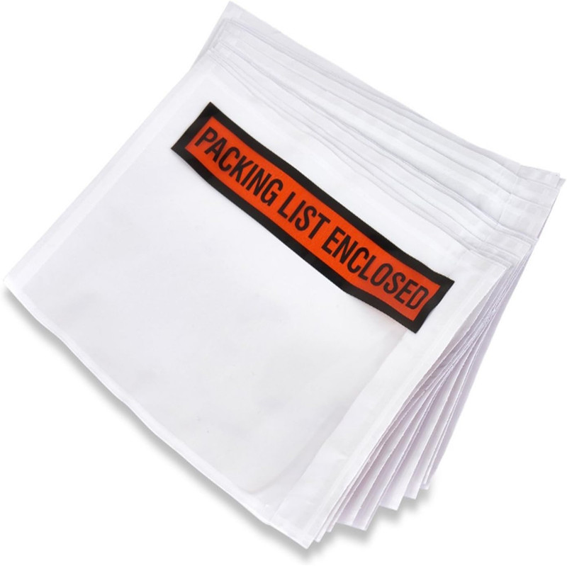 Packing List Envelopes 7.5″ X 5.5″ Pouches Invoice Enclosed Adhesive Bags Pack o