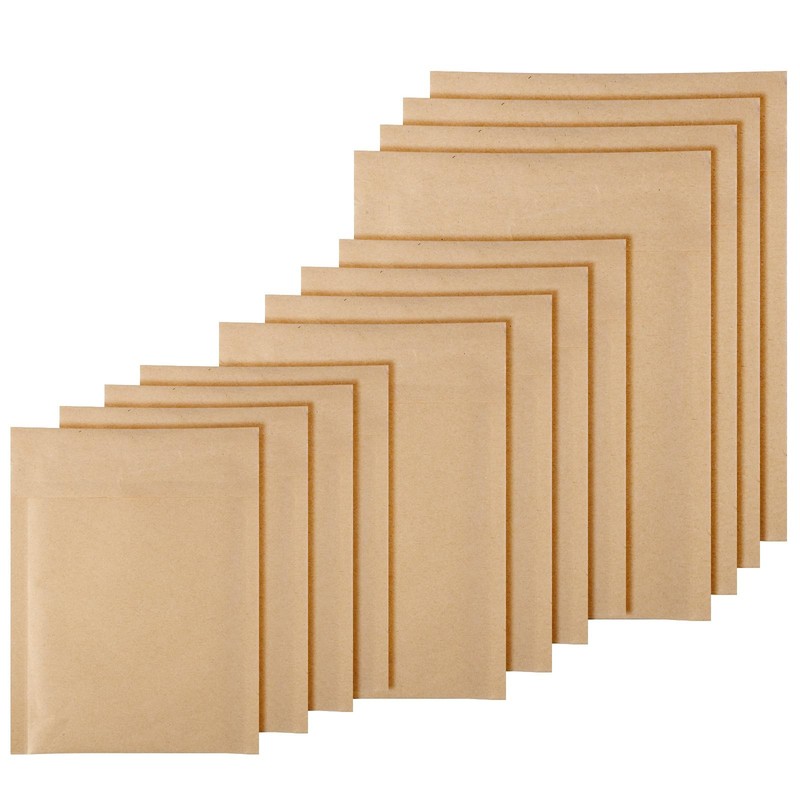 Yeyeplum 50 Pcs Kraft 5 x 6 inches, 6 x 8 8 x 10 Natural gallery