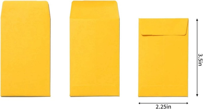500 Pieces Colorful Small Coin Envelopes Self-Adhesive Seed Envelopes gallery