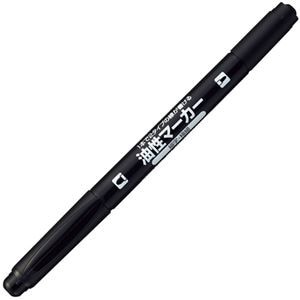 Kokuyo Recycled Plastic Twin Tip Oil Marker Black 10pcs x5