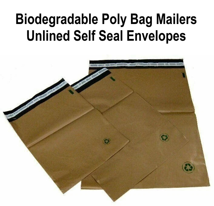 Biodegradable Poly Bag Mailers #8 19″x24″ Brown Unlined Self Seal Envelopes