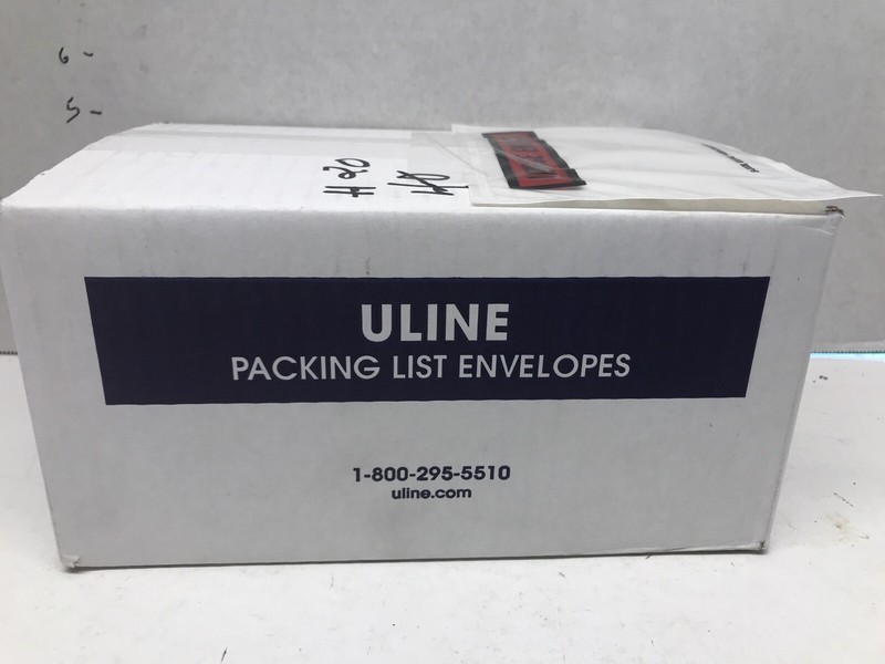 U-Line S-2328 Invioce Enclosed 4 1/2” X 6” Poly Packing Envelopes New 1000 Ct