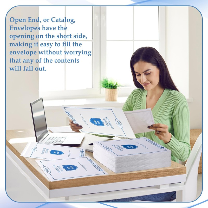 100 Pcs Income Tax Return Envelopes for Tax Preparers 9 x 12 Inches Open End ... gallery