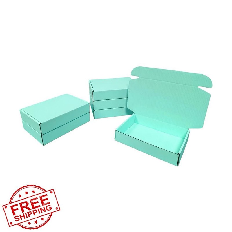 Generic 9x6.3x2" Mailer Boxes Morandi Mint green