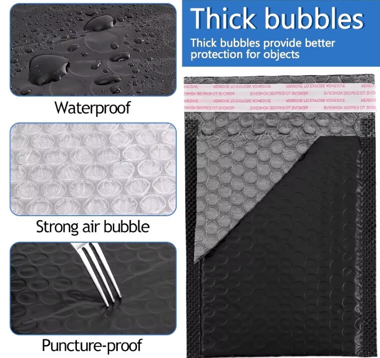 10/200 PCS Bubble Envelope Bag Foam Bubble Mailers Shipping packaging Waterproof gallery
