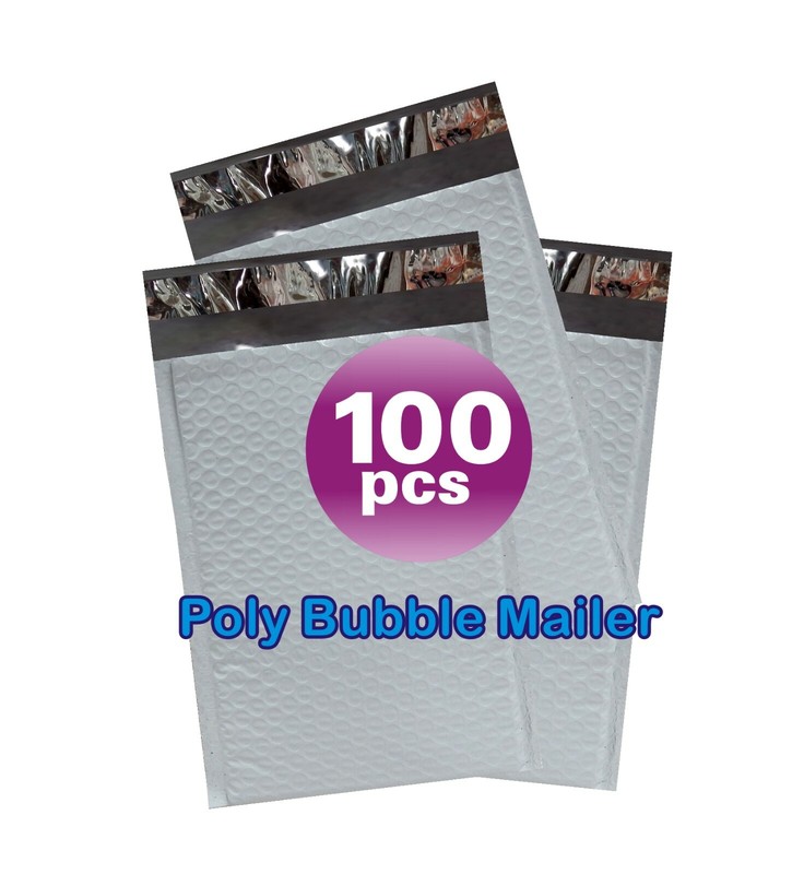 SuperPackage® 100 #4 9.5 X 13.5 Poly Bubble Mailers Padded Envelopes