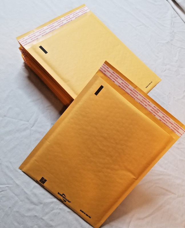 400 #2 8.5" x 11.25" Air Jacket Kraft Bubble Padded Mailers Made In USA gallery