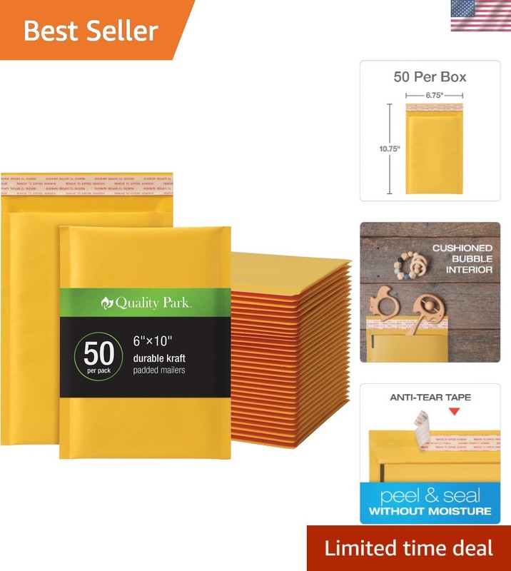 Brand New Bubble Mailers – 6 x 10, 50 Pack