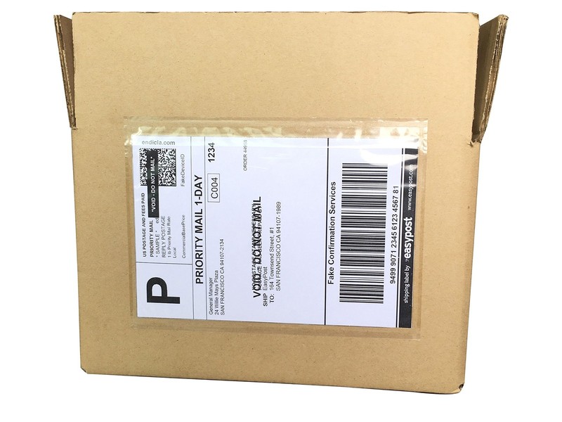 7.5" x 5.5" Shipping Label Sleeves, SJPACK Clear Adhesive Top Loading Packing... gallery