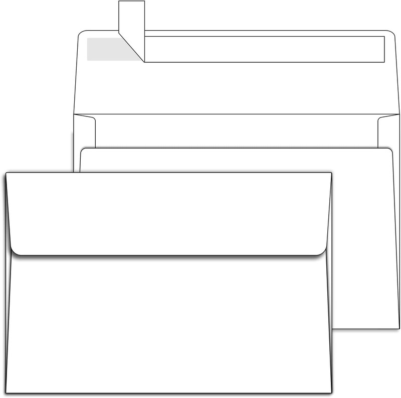 Bulk A7 White 5x7 Envelopes 1000 Pack Self-Seal Peek Proof Quality Paper gallery