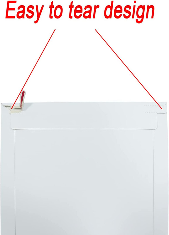 Rigid Mailers 30 Pack 9.25 X 11.75 Inches White Self Seal Stay Flat Bulk Cardboa gallery
