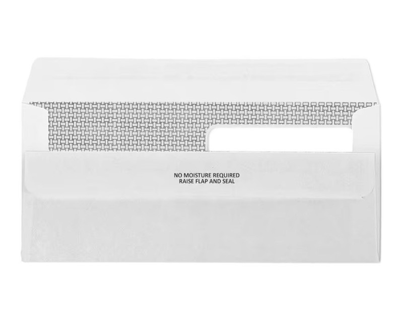 500 No. 10 Flip and Seal Double Window Security Envelopes - Perfect Size gallery