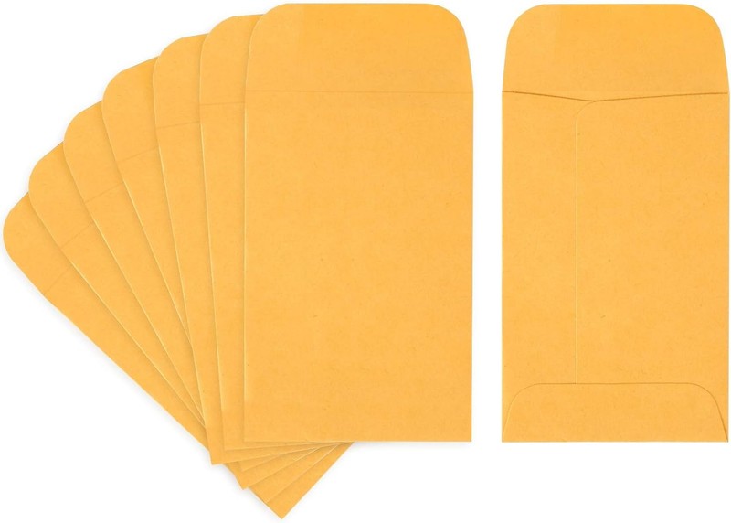 ValBox No.1 Coin Envelopes 2.25x 3.5 Small Parts Envelope with Gummed Flap for