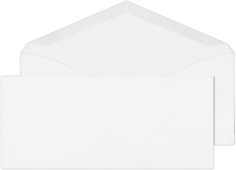 #9 Envelopes Letter Size – 100 Pack – 3 7/8 X 8 7/8 Inch White Business Envelope