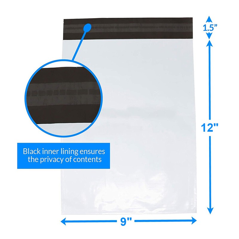 Any Size Poly Mailers Plastic Envelopes Shipping Bags 2.5Mil 10×13 9×12 14.5×19
