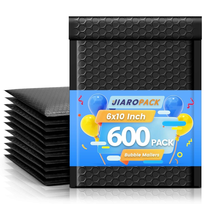 600x Bubble Mailers Padded Envelope Mailing Bubble Envelopes 6×10″ 6×9″ #0 Black