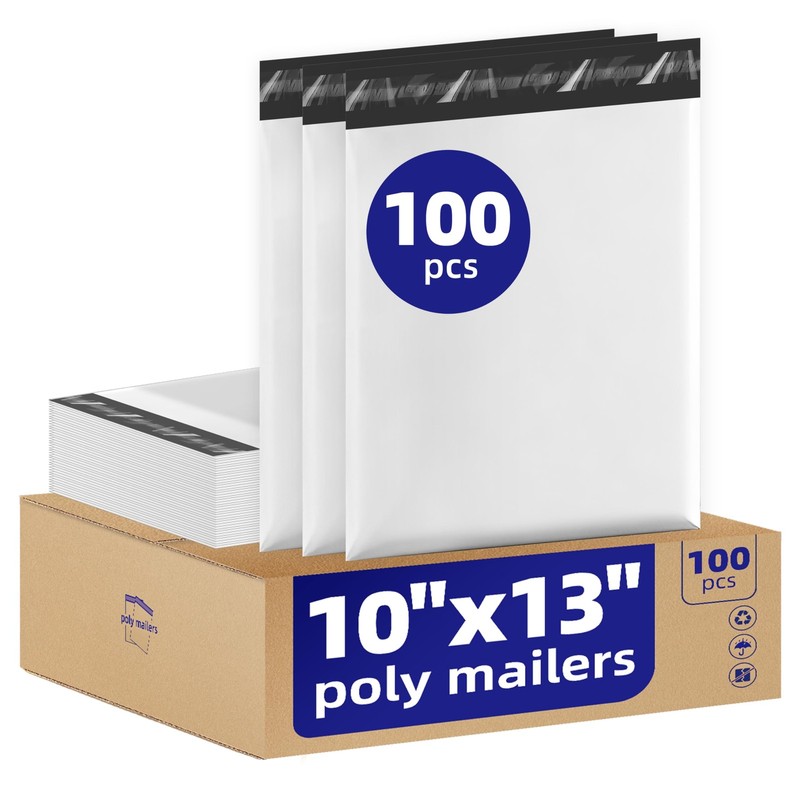 100pcs Poly Mailers 10×13 For Ecommerce Shipping,Online Retail Packaging,Busi…