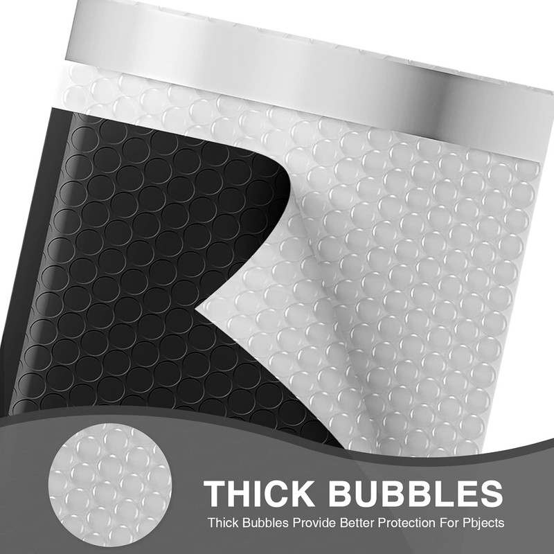 4x8 Inch Bubble Mailer 50 Pack,Black Bubble Mailers, Waterproof Self Seal Adh... gallery