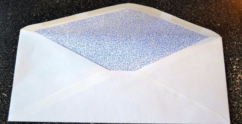 50 Forever Stamped Envelopes - #10 White Woved Security 4 1/8" X 9 1/2" Gummed gallery