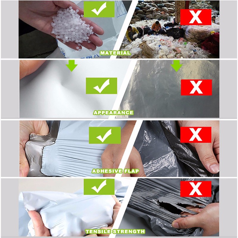 100 12x15.5 Premium Plastic Flat Poly Mailers Shipping Bags Envelopes 2 MIL gallery