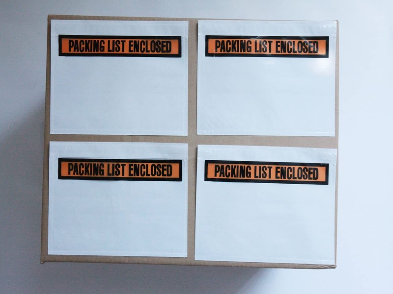 1000 Pcs Packing List Envelope Pouches 7.5 x 5.5 x inch, White gallery